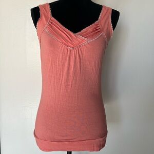 American Rag Pink Ruched Tank Top